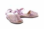 SANDALIA MENORQUINA RIA EN GLITTER CON VELCRO